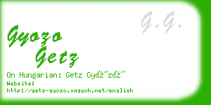 gyozo getz business card